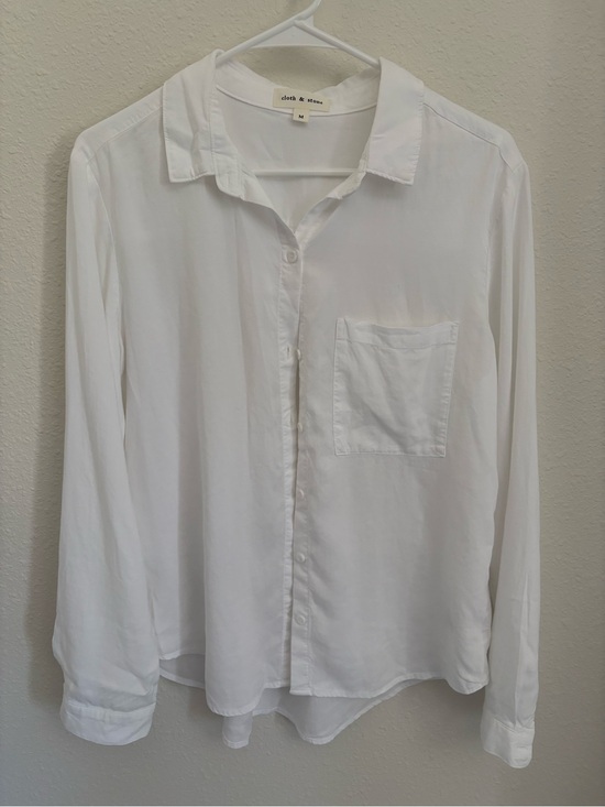 cloth & stone Tops - cloth & stone White Collared Shirt - Women's M